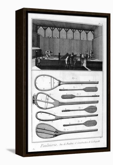 Real Tennis and the Construction of Racquets, 1751-1777-null-Framed Premier Image Canvas