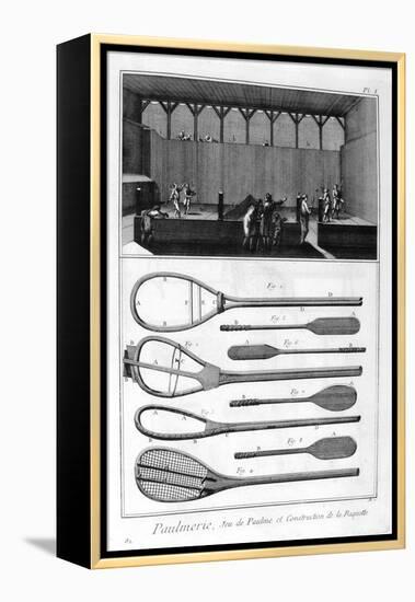 Real Tennis and the Construction of Racquets, 1751-1777-null-Framed Premier Image Canvas