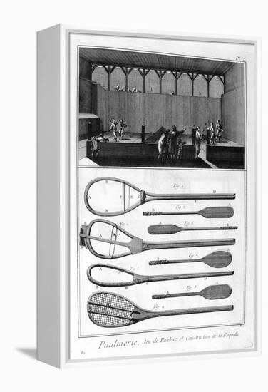 Real Tennis and the Construction of Racquets, 1751-1777-null-Framed Premier Image Canvas
