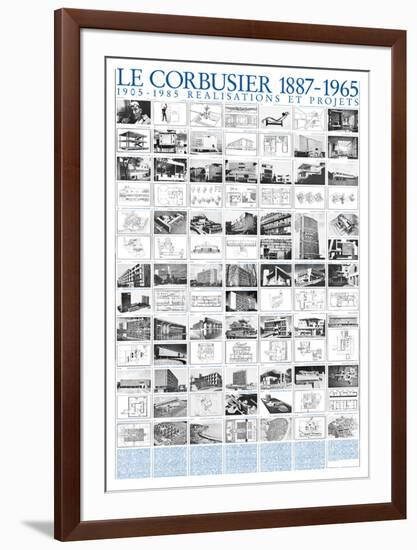 Realisations et Projets, 1905-1985-Le Corbusier-Framed Art Print