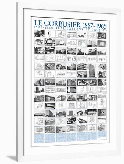 Realisations et Projets, 1905-1985-Le Corbusier-Framed Art Print