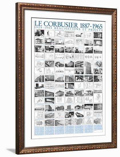 Realisations et Projets, 1905-1985-Le Corbusier-Framed Art Print