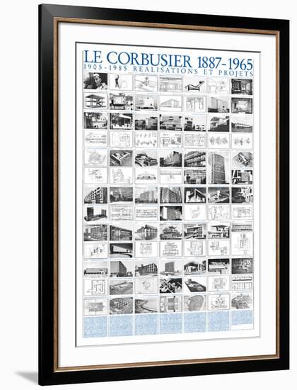 Realisations et Projets, 1905-1985-Le Corbusier-Framed Art Print