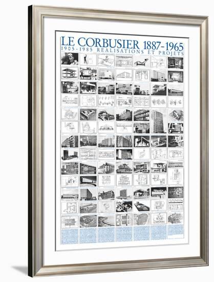 Realisations et Projets, 1905-1985-Le Corbusier-Framed Art Print