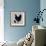 Realistic Black Chicken and Baby Chick Side View-dNaya-Framed Art Print displayed on a wall
