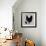 Realistic Black Chicken and Baby Chick Side View-dNaya-Framed Art Print displayed on a wall