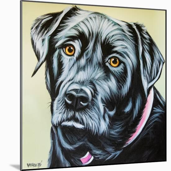 Realistic Black Lab-Carolee Vitaletti-Mounted Art Print