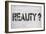 Reality?-Yury Zap-Framed Art Print