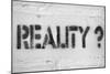 Reality?-Yury Zap-Mounted Art Print