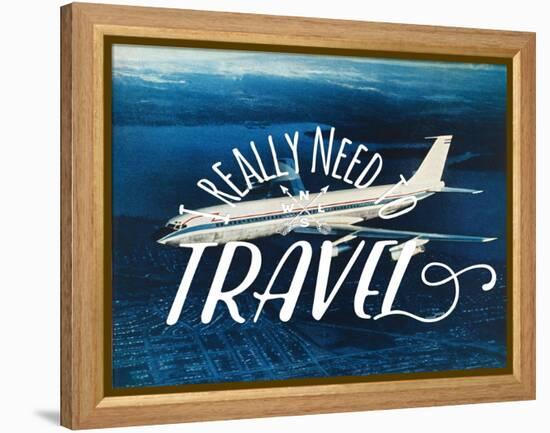 Really Need Travel-The Saturday Evening Post-Framed Premier Image Canvas