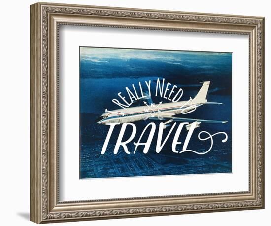 Really Need Travel-The Saturday Evening Post-Framed Premium Giclee Print