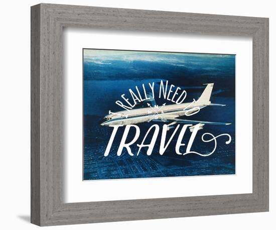 Really Need Travel-The Saturday Evening Post-Framed Premium Giclee Print