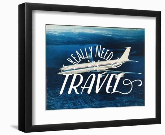 Really Need Travel-The Saturday Evening Post-Framed Premium Giclee Print