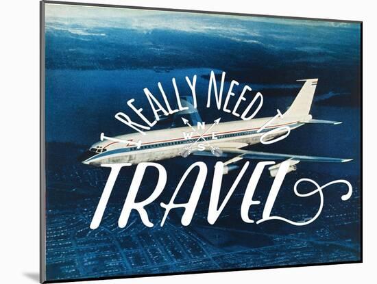 Really Need Travel-The Saturday Evening Post-Mounted Giclee Print