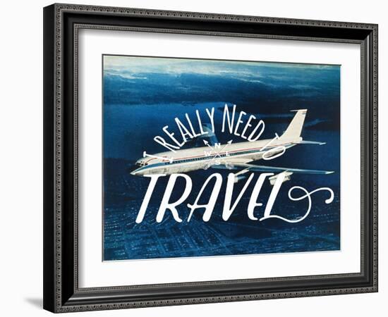 Really Need Travel-The Saturday Evening Post-Framed Giclee Print