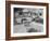 Realtor Pat Devault Showing a House to Her Clients-J^ R^ Eyerman-Framed Photographic Print