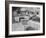 Realtor Pat Devault Showing a House to Her Clients-J^ R^ Eyerman-Framed Photographic Print