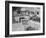 Realtor Pat Devault Showing a House to Her Clients-J^ R^ Eyerman-Framed Photographic Print