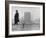 Realtor William J. Zeckendorf, Standing in the Wind Fields Located on the Outskirts of the City-John Loengard-Framed Premium Photographic Print