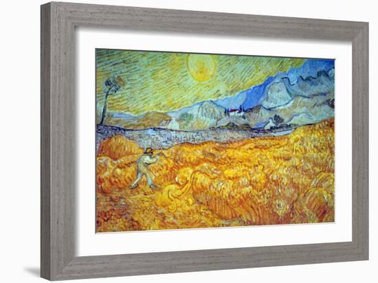 Reaper-Vincent van Gogh-Framed Art Print