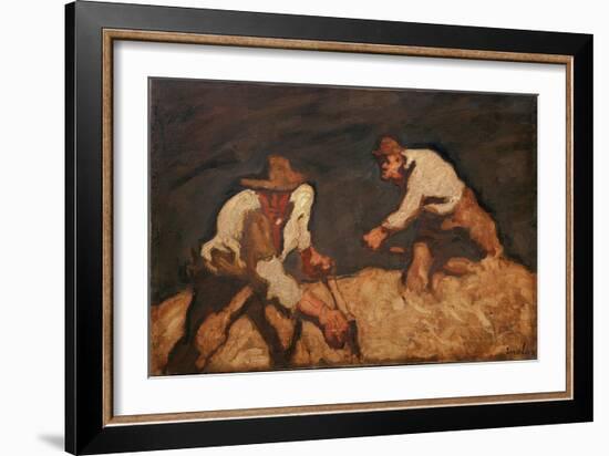 Reapers in a Gathering Storm, 1912-Albin Egger-lienz-Framed Giclee Print