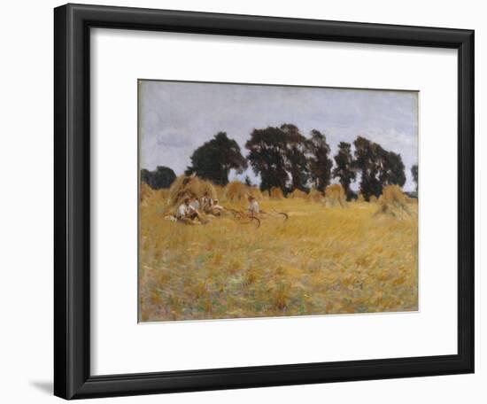 Reapers Resting in a Wheat Field, 1885-John Singer Sargent-Framed Giclee Print