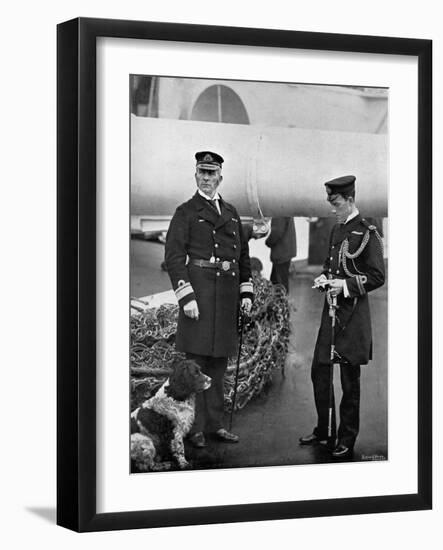 Rear-Admiral Arthur Alington and His Flag Lieutenant, William George Elmhirst Ruck-Keene, 1896-Gregory & Co-Framed Giclee Print