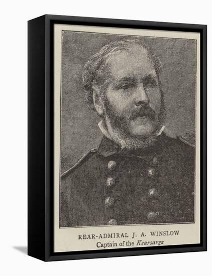 Rear-Admiral J a Winslow, Captain of the Kearsarge-null-Framed Premier Image Canvas