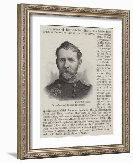 Rear-Admiral Robert H Harris-null-Framed Giclee Print