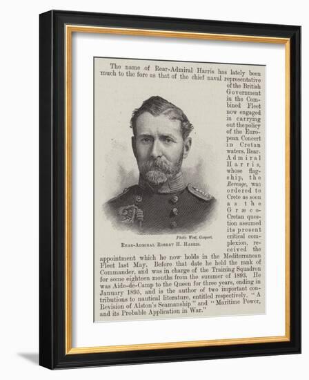 Rear-Admiral Robert H Harris-null-Framed Giclee Print