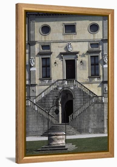 Rear Facade of Castle of Udine-null-Framed Premier Image Canvas