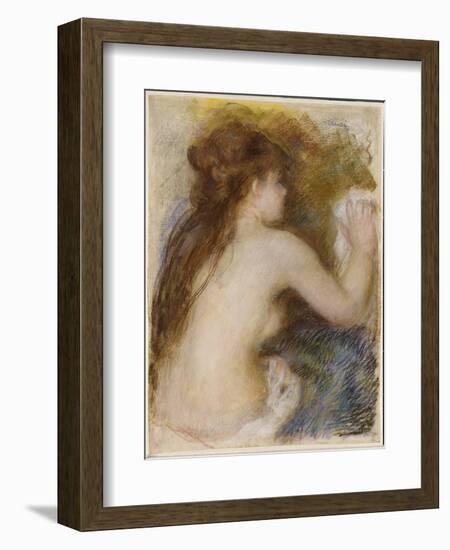 Rear View of a Nude Woman, C.1879-Pierre-Auguste Renoir-Framed Giclee Print