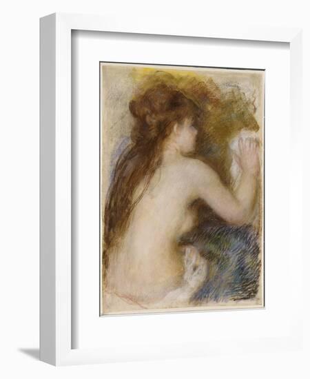 Rear View of a Nude Woman, C.1879-Pierre-Auguste Renoir-Framed Giclee Print