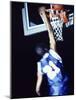 Rear View of a Teenage Boy Playing Basketball-null-Mounted Photographic Print