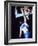 Rear View of a Teenage Boy Playing Basketball-null-Framed Photographic Print