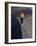 Rear View of a Young Woman Running on a Sand Dune-null-Framed Photographic Print