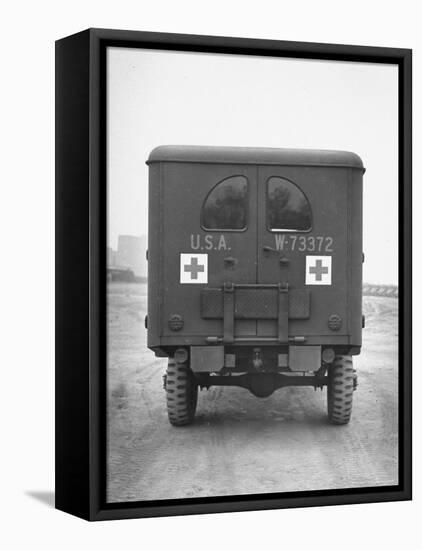 Rear View of Ambulance-George Strock-Framed Premier Image Canvas