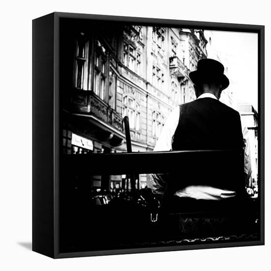 Rear View of Horse and Trap Driver-Rory Garforth-Framed Premier Image Canvas