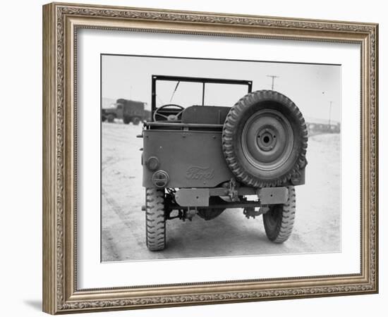 Rear View of Jeep-George Strock-Framed Photographic Print