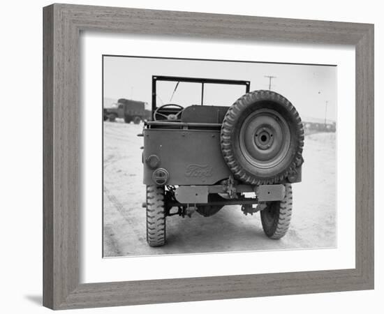 Rear View of Jeep-George Strock-Framed Photographic Print