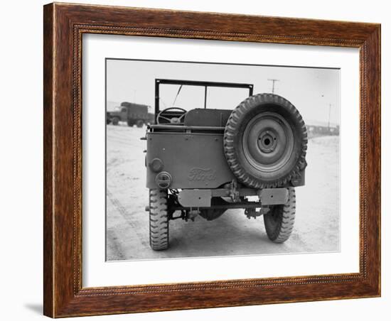 Rear View of Jeep-George Strock-Framed Photographic Print