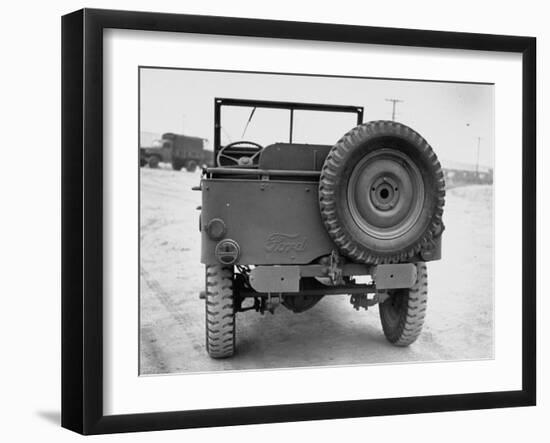 Rear View of Jeep-George Strock-Framed Photographic Print