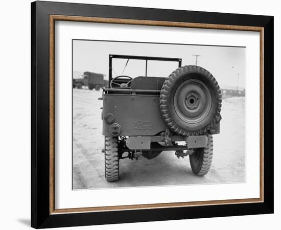 Rear View of Jeep-George Strock-Framed Photographic Print