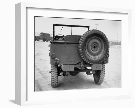 Rear View of Jeep-George Strock-Framed Photographic Print