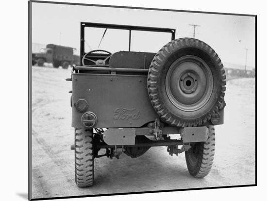 Rear View of Jeep-George Strock-Mounted Photographic Print