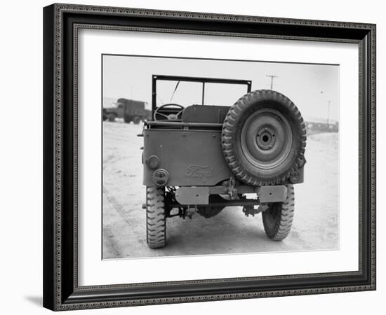 Rear View of Jeep-George Strock-Framed Photographic Print