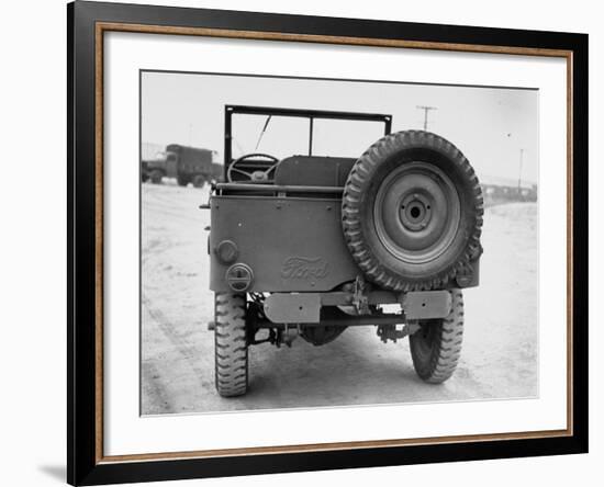 Rear View of Jeep-George Strock-Framed Photographic Print