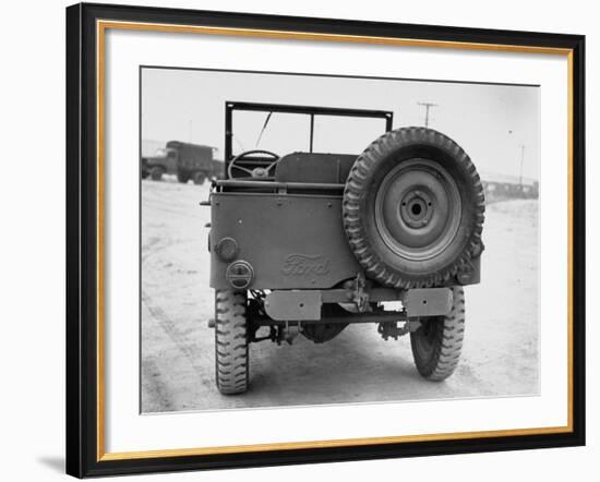 Rear View of Jeep-George Strock-Framed Photographic Print