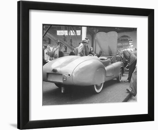 Rear View of the Dyna Sports Model at the Auto Show-Gordon Parks-Framed Photographic Print
