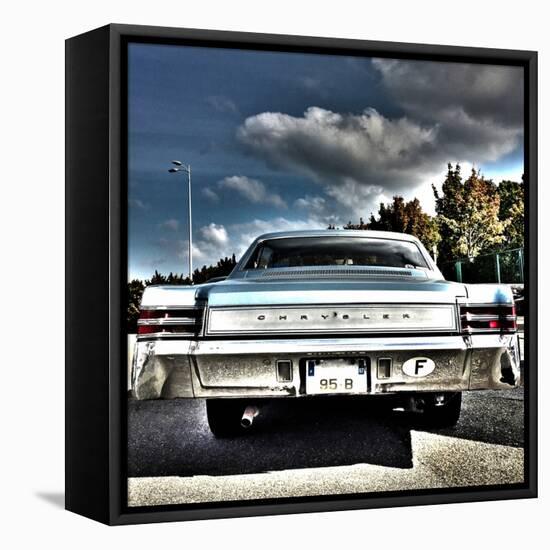 Rear View of Vintage Automobile in America-Salvatore Elia-Framed Premier Image Canvas